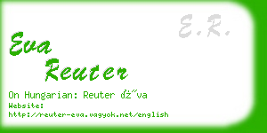 eva reuter business card